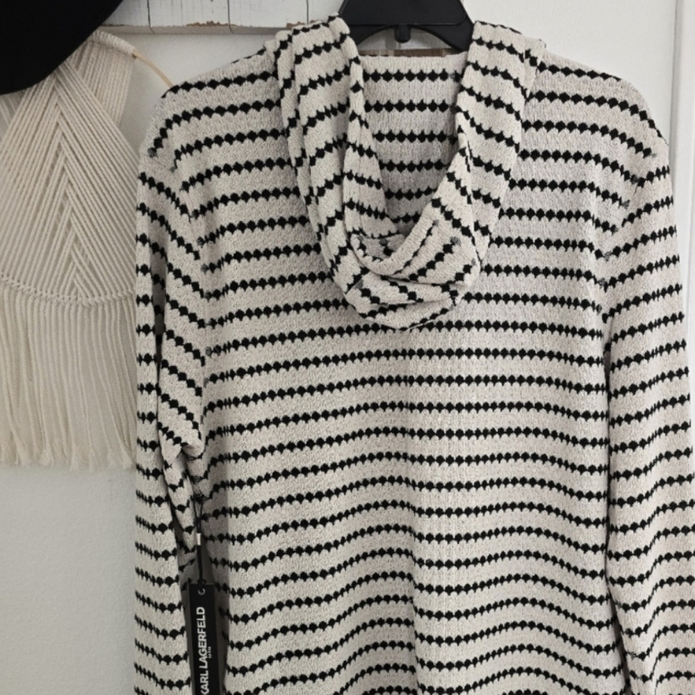 Karl Lagerfeld Jaquard Stripe Long Sleeve - Picture 4 of 6